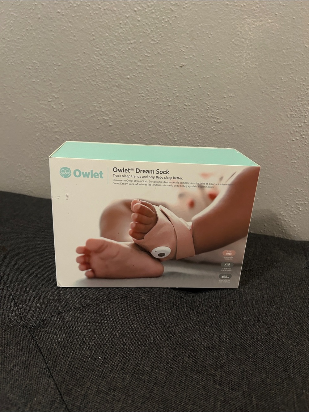Owlet Dream Sock Baby Sleep Monitor - Pink